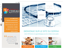 Tablet Screenshot of cerfah.fr